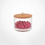ظرف شکلات یک طبقه با درب چوبی