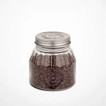 ظرف شیشه ای درب استیل سایز 4