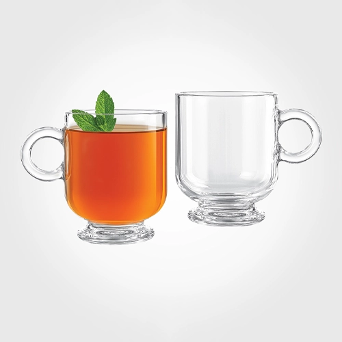 فنجان شیشه ای پایه دار 220 سی سی فنجان شیشه ای پایه دار 220 سی سی - تصویر 1
