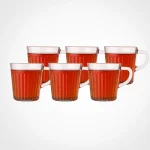 لیوان شیشه ای دسته دار 280 سی سی