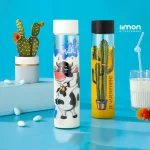 بطری آب استوانه ای بزرگ چاپدار