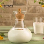 بطری آب درب چوبی 950 میلی لیتر