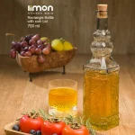 بطری چهارگوش درب چوب پنبه سایز 1