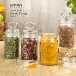 جا ادویه شیشه ای روستیک