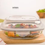 ظرف شیشه ای سرو و نگهداری دربدار 1.250 لیتر