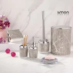 ست سرویس بهداشتی 2 جداره رومانتیک طرح ماربل